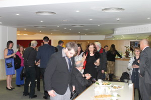 Post ceremony reception, at the British Library conference centre